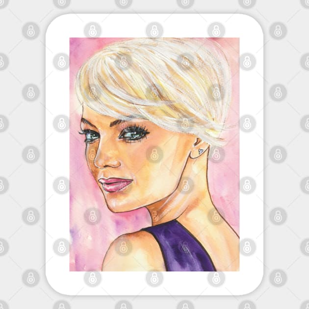 Emma Stone Sticker by Svetlana Pelin